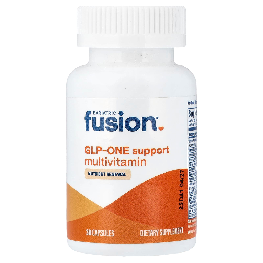 Bariatric Fusion, GLP-One Support, мультивитамины для поддержки, 30 капсул