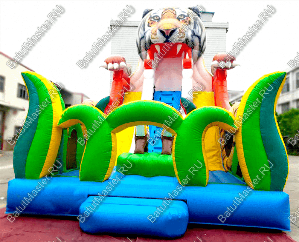 Надувная горка "Большой тигр", 10*6.5*8.5 м