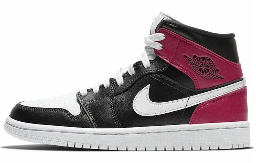 Кроссовки Jordan Air Jordan 1 Mid "Noble Red" (Женская размерная сетка)