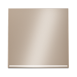 Клавиша для выключателя/переключателя одноклавишного с подсветкой, S70 Metal (платина)