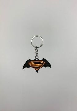 Брелок Batman vs Superman logo металл