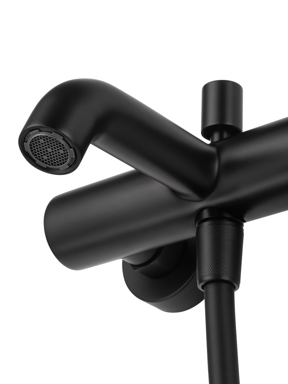 Смеситель для ванны с душем WONZON & WOGHAND STICK, Черный матовый (WW-88639017-MB)