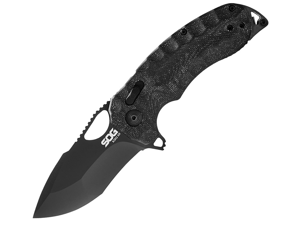 Нож складной SOG Kiku XR Blackout, сталь CTS-XHP, рукоять микарта, 147г