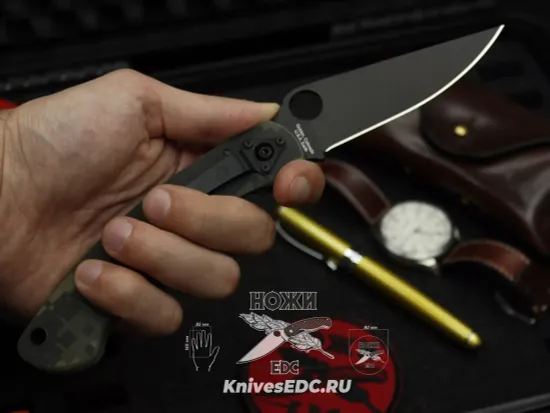 Складной нож Spyderco Military Camo C36GPCMOBK c клинком из стали CPM-S30V, рукоять G10