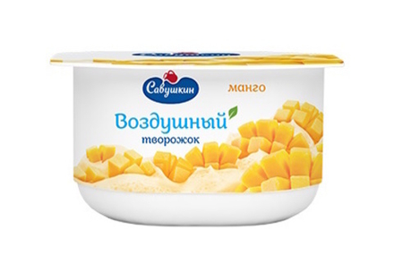 Паста творожная "Савушкин" 120г. Манго