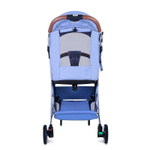 Детская прогулочная коляска Nuovita Giro Lux Denim, Argento / Джинсовый, Серебряный