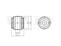 Сайлентблок задней нижней поперечной тяги UNIO RMP-20697