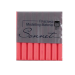 Полимерная глина (пластика) Сонет, 56 гр., флоуресцентная, брус красный