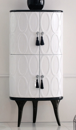 Тумба NEO Белый/Цоколь с ножками черный