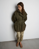 Тренч на молнии из хлопка Берберри хаки