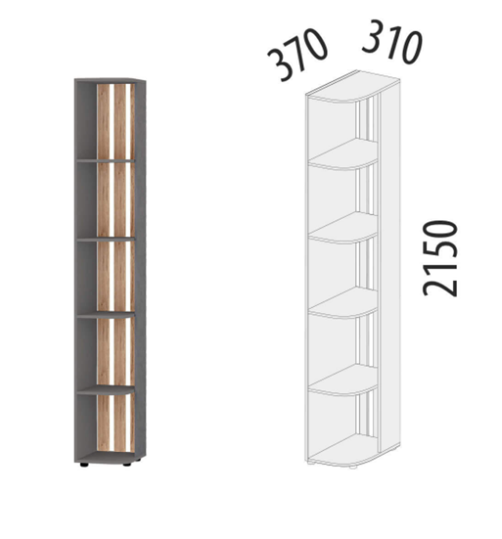 Денвер-401 (DaVita) 401.15 Стеллаж торцевой