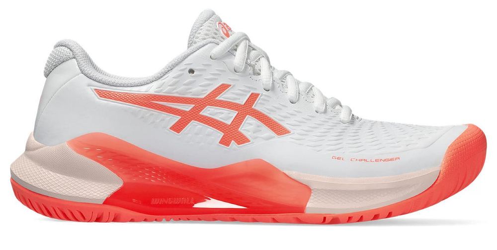 Женские Кроссовки теннисные Asics Gel-Challenger 14 - white/sun coral