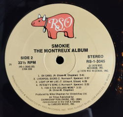 Винтажная виниловая пластинка LP Smokie The Montreux Album (Canada 1979)