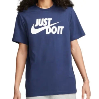 Мужская теннисная футболка Nike Sportswear Just Do It - midnight navy/white