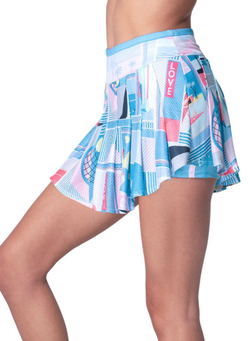 Теннисная юбка Lucky in Love Linen Intuition - periwinkle