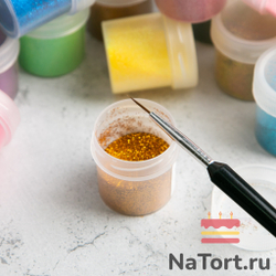 Блестки декоративные «Темное золото» 10 гр