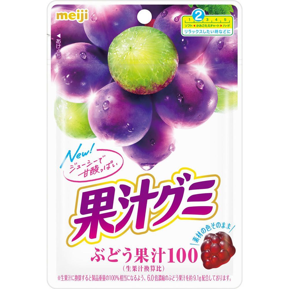 Мармелад Meiji со вкусом винограда, 54г