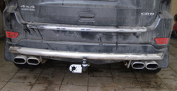 Фаркоп на Jeep Grand Cherokee WK2 2011-2021, кроме SRT8. Без выреза в бампере. Тип шара: A. Нагрузки: 2500/100 кг, JW 03