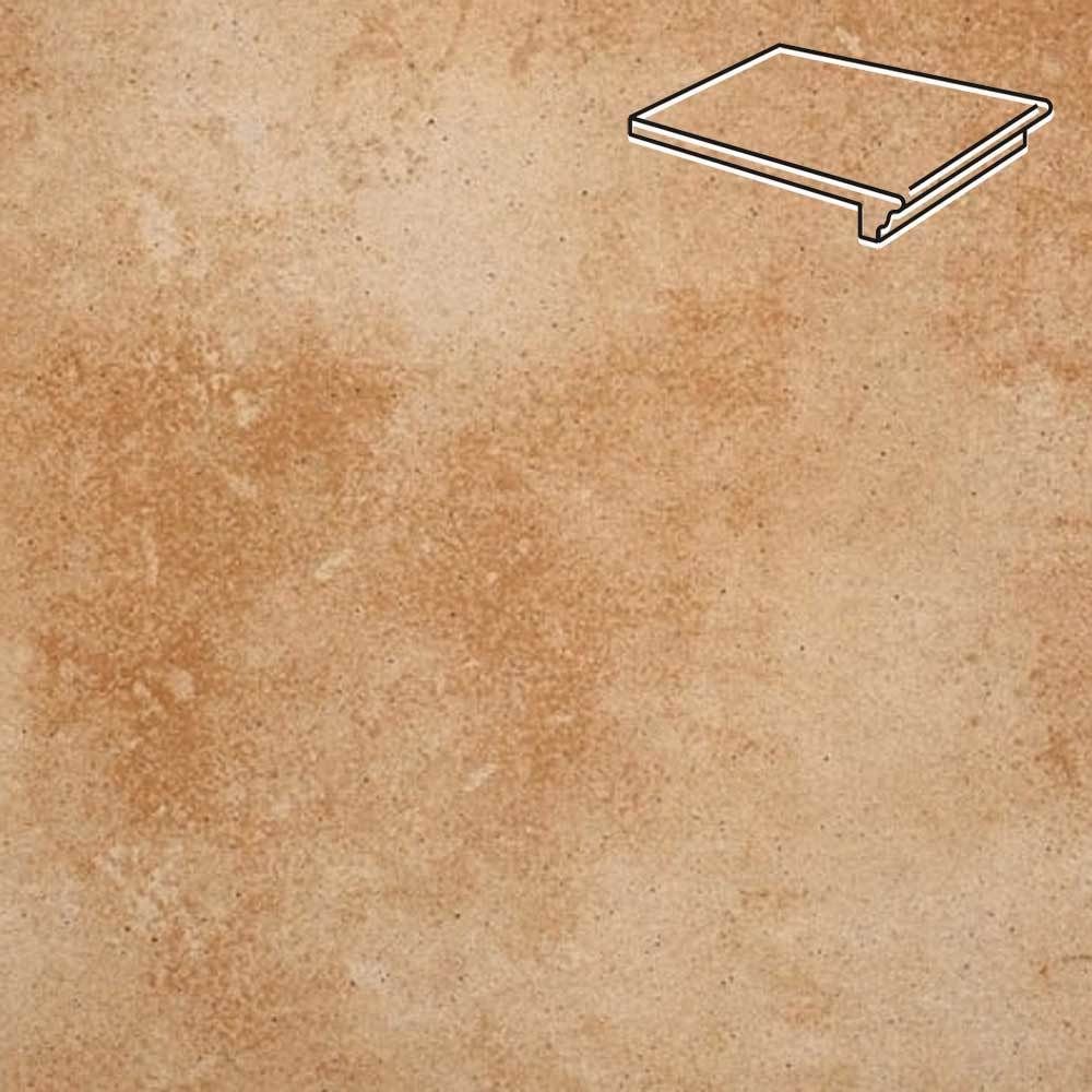 Stroeher - Euramic Cavar E 542 passione 340х294х11 артикул 9350 - Клинкерная ступень - флорентинер