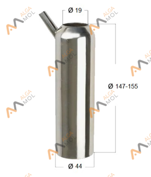 Стакан доильный нерж под соск. силикон GEA (Китай)