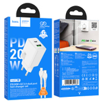 Зарядное устройство Hoco N69 PD20W+QC3.0 для Lightning (white)