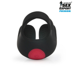 Черная вибронасадка на пенис и мошонку Sex Expert (Цвет: черный)