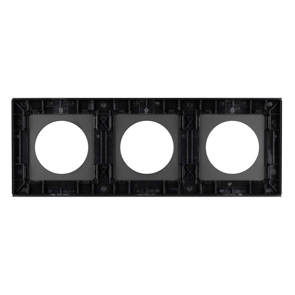 Рамка стеклянная FRM-GLARE-GC-3-BK (Arlight, -) 043839