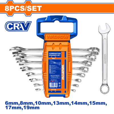 Набор комбинированных ключей 8 шт (6/12) WADFOW WSP1208