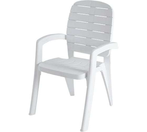 Кресло пластиковое Элластик Прованс белый