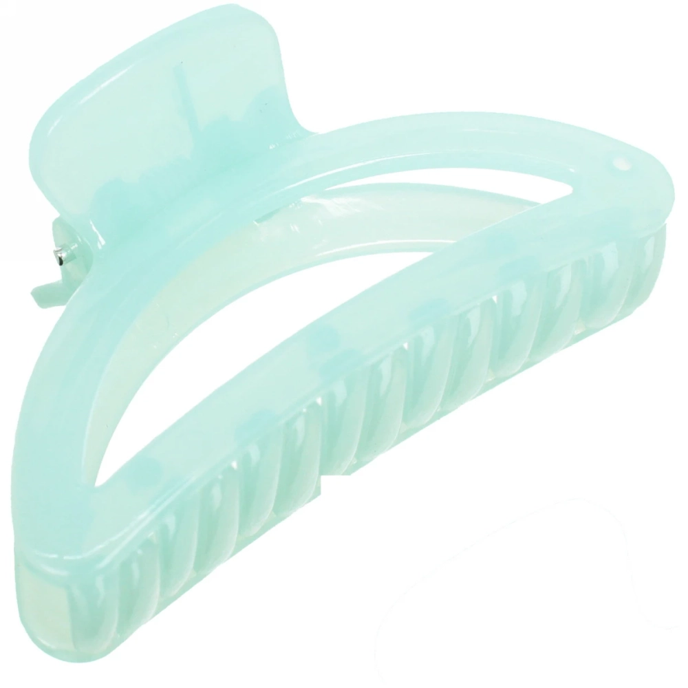 Заколка-краб для волос на блистере «Глянец-Трапеция», микс 6 цветов, 6см