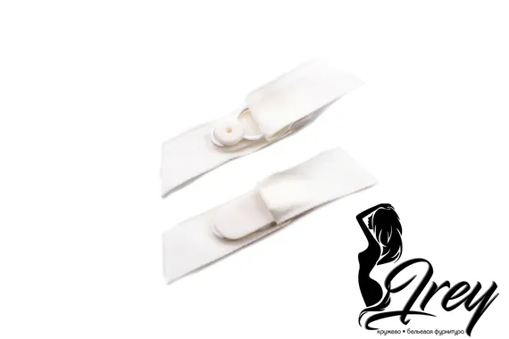 Чулкодержатель с лентой, айвори 004