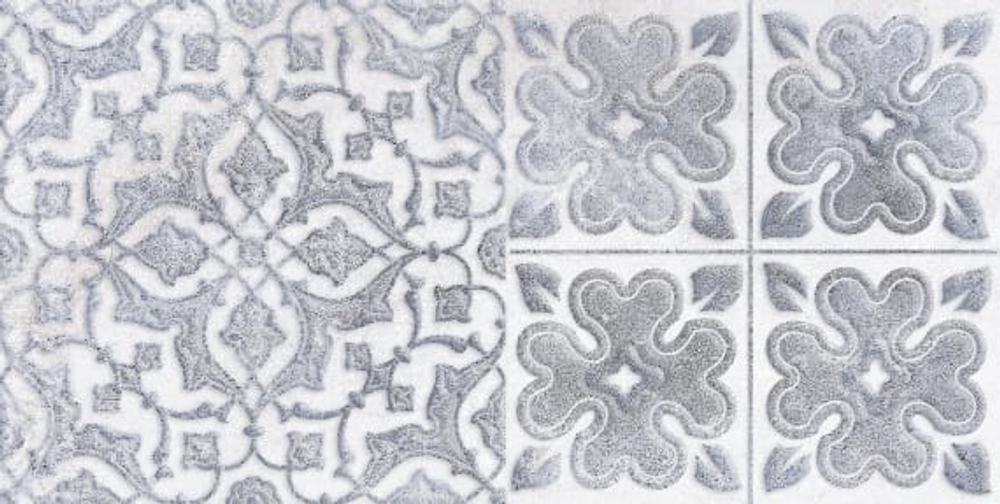 Декор настенный Кампанилья 1641-0092 20x40 белый LB-Ceramics