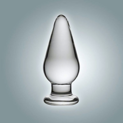 Анальная втулка из стекла - 11 см. (Цвет: прозрачный)