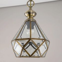 Citilux Витра-1 CL442110 Подвесной светильник витражный Бронза