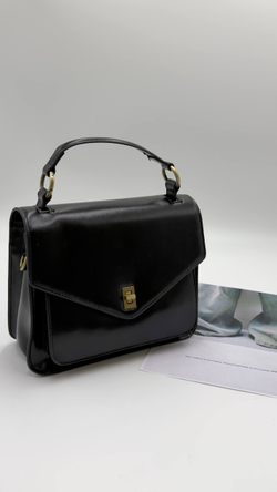 Сумка женская натуральная кожа артикул 066-33 цвет "чёрный"