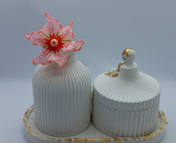 Резинка из бисера Ручной работы, цветочек