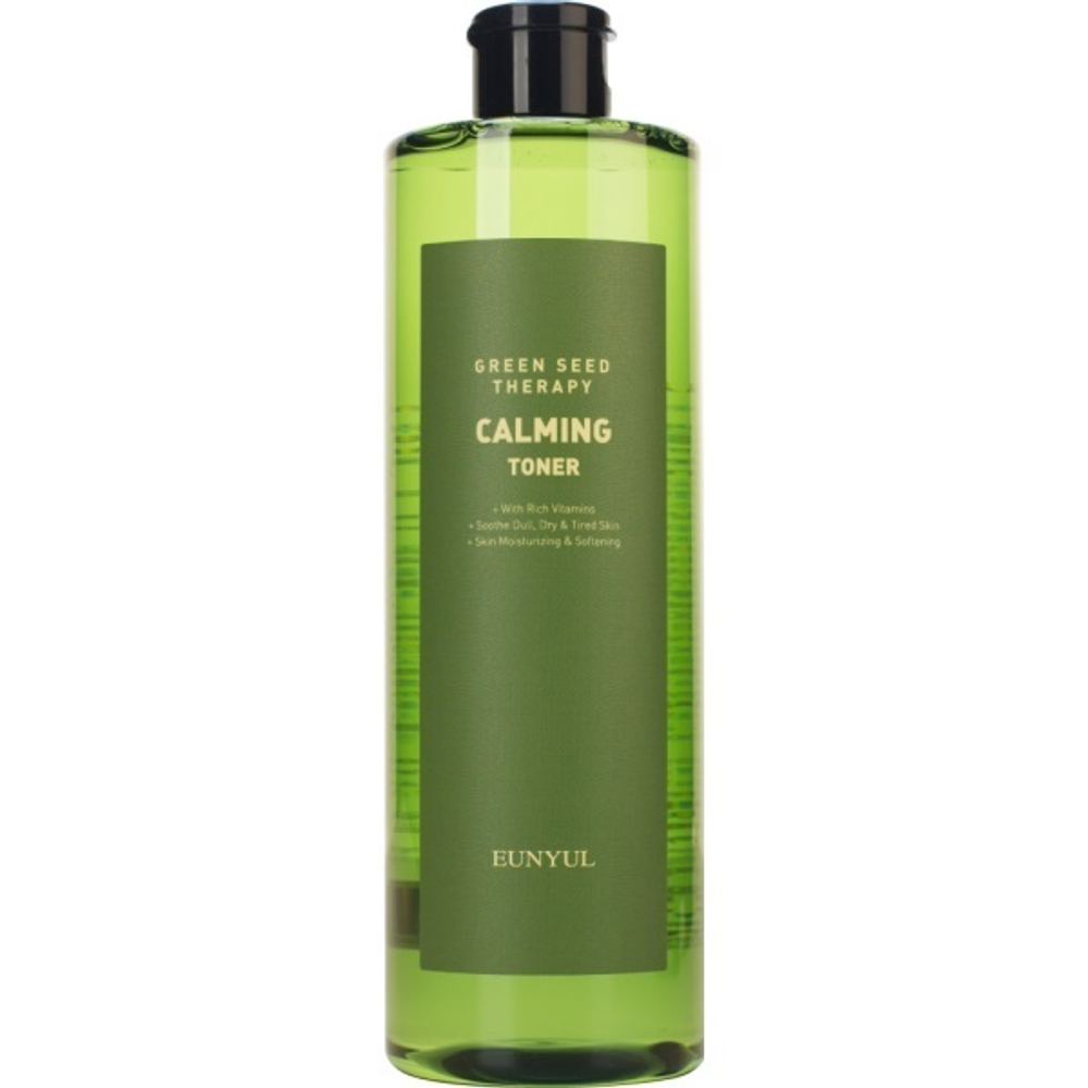 Тонер для лица успокаивающий с экстрактами зеленых плодов Eunyul Green Seed Therapy Calming Tone 500мл