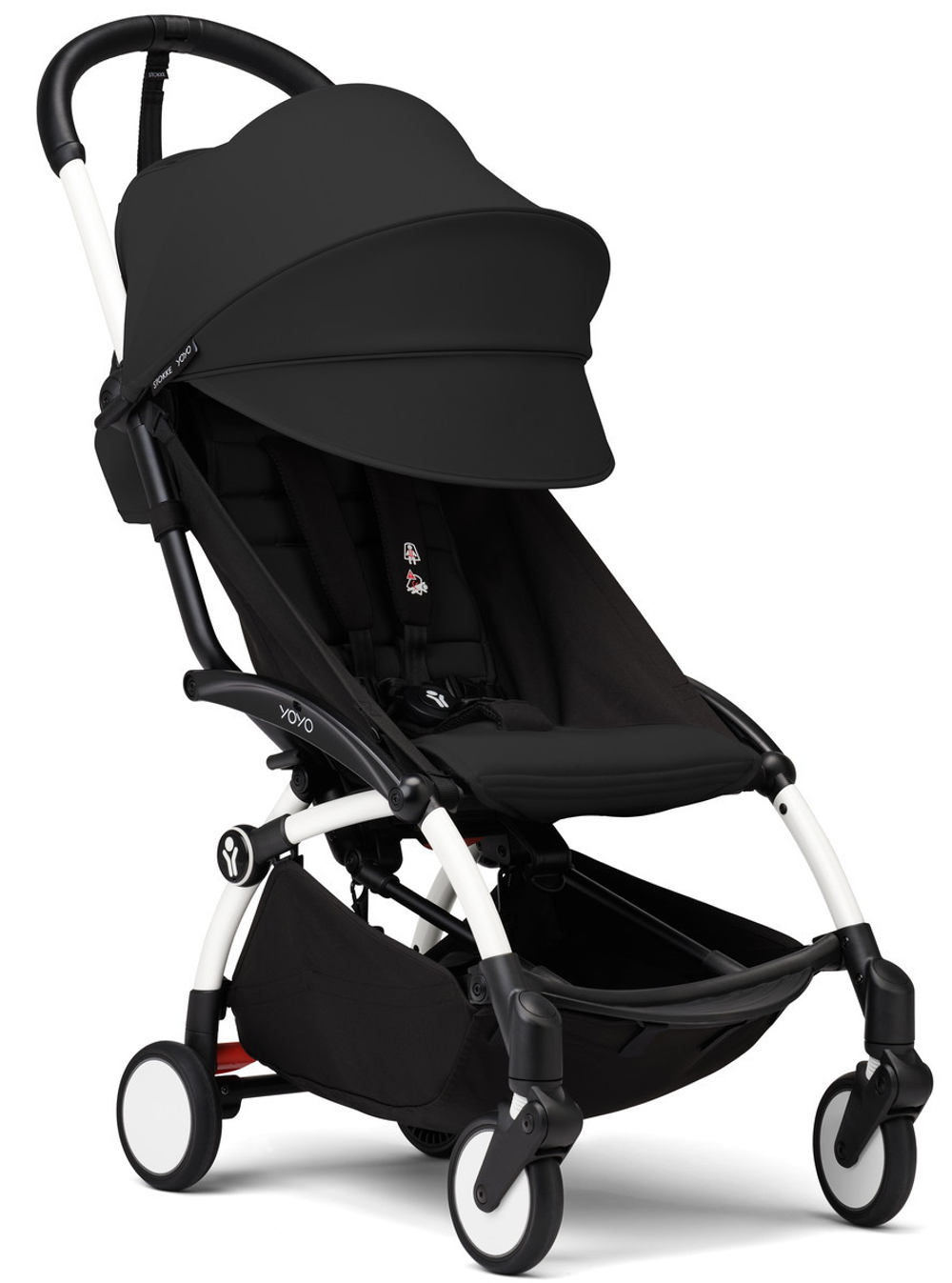 Коляска Stokke YOYO3 Newborn Shell рама белая White 2 в 1 Black