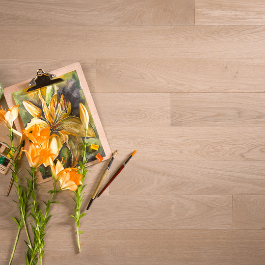 Инженерный паркет Coswick Дуб Титановый Буфф (Titanium Buff) Шелковое масло ультраматовое