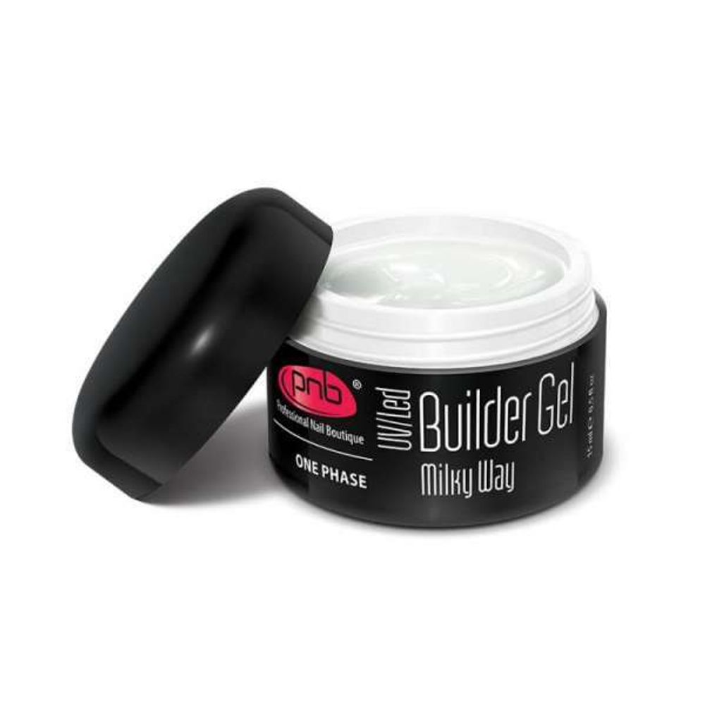 Гель моделирующий молочный 15 мл/Builder Gel Milky Way PNB 15 ml
