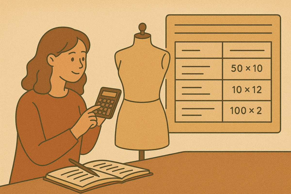 🧵 Как правильно рассчитать себестоимость партии одежды: таблица, формула и примеры
