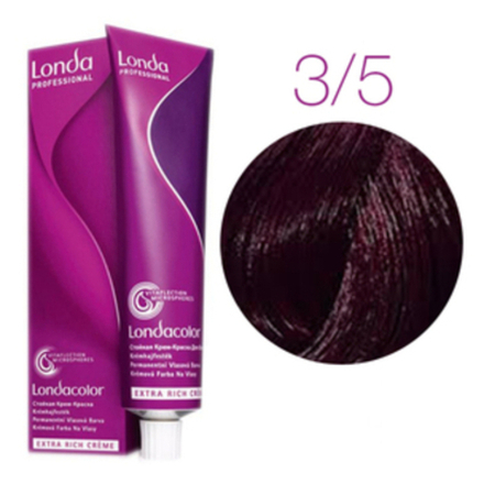 Londa Color стойкая крем-краска, 3/5 темный шатен красный micro reds, 60мл