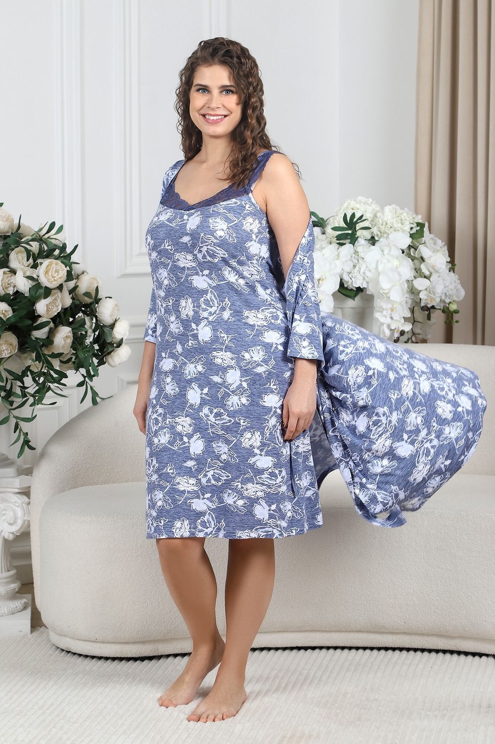 Ночная сорочка Фрезия-3 Виотекс ИНДИГО