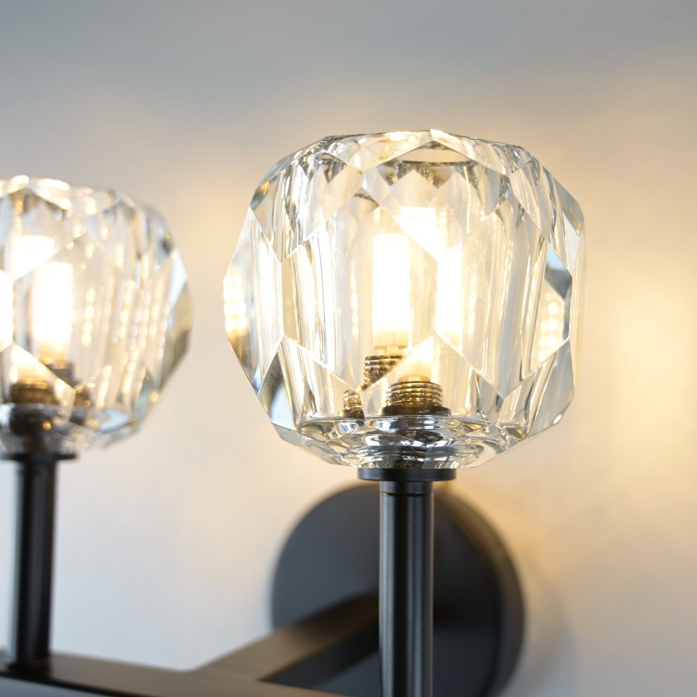 Бра Boule De Cristal Double Sconce Brass Черный By Imperiumloft