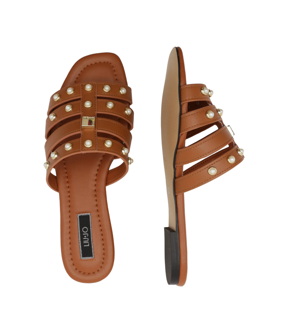 Шлепанцы кожаные rachele 07 Liu Jo - коричневый(SA3047 P0102)