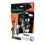 Гравюра золото 18*24см Disney "Ник и Джуди" (Lori)