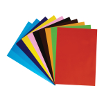 Картон цветной "Приключения Енота" А4, 10л., 10цв., чистоцеллюлозный, в папке