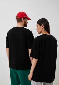 Футболка оверсайз унисекс Anyday  T-shirt 02, цвет черный