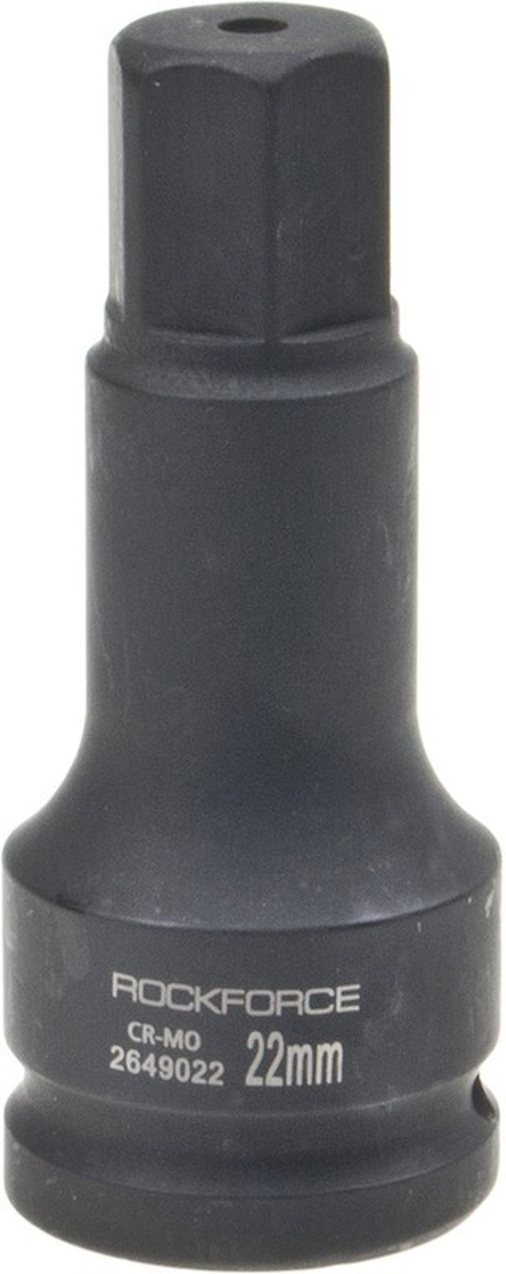Головка-бита 22мм 3/4" 6-гранная ударная удлиненная L=100мм ROCKFORCE RF-2649022