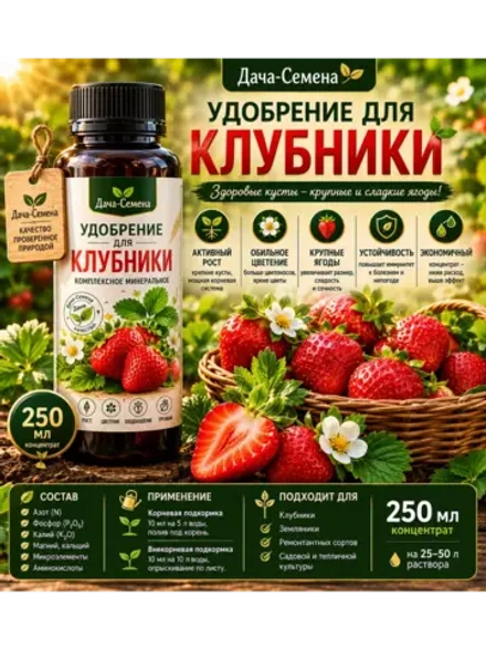 Комплексное удобрение для клубники 250 мл